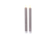 LED Spitzkerze, lila, 2er Set