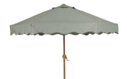 Sonnenschirm, grau/grün, 220 cm
