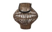 Windlicht, braun, 39 cm