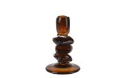 Kerzenhalter, bernstein, 16,5 cm