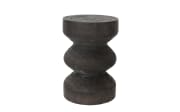 Beistelltisch, Paulowniaholz dunkelbraun, 37 cm