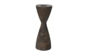 Kerzenhalter, Paulowniaholz dunkelbraun, 26 cm