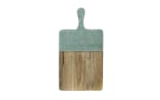 Schneidebrett, blau/braun, 46 cm