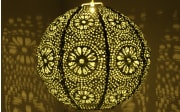 Solar-Laterne, rund, orange, 25 cm