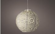Solar-Laterne, rund, braun, 25 cm