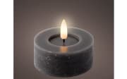 LED Teelicht, grau/warmweiß, 6 cm