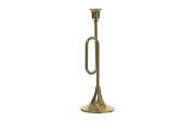 Kerzenhalter, goldfarbig, 34 cm