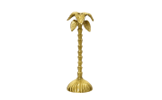 Kerzenhalter Palme, goldfarbig, 27,5 cm