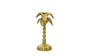 Kerzenhalter Palme, goldfarbig, 17,5 cm