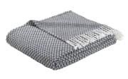 Plaid, schwarz/anthrazit, 150 x 200 cm