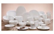 Dessertteller Bone China in weiß, 21,5 cm