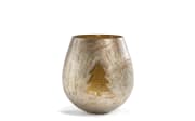 Windlicht, gold, 12 cm