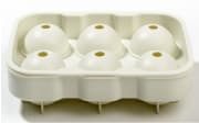 Eiswürfelform für 6 Eiswürfel, cream