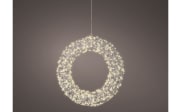 LED-Kranz, silber, 38 cm