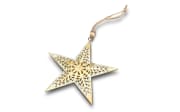 Deko-Stern, gold/weiß, 12,5 cm