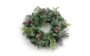 Deko-Weihnachtskranz, grün, 46 cm