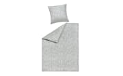 Bettwäsche Wanda Satin, silber, 135 x 200 cm