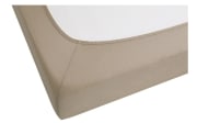 Topper-Spannbetttuch, taupe, 90 x 190 cm