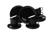 Kaffeeserviceset 18-teilig Lido solid black