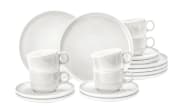 Kaffeeservice Sento-Home Aura, weiß, 18-teilig
