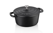 Bräter Calido, schwarz, oval, 3,8 l