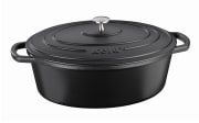 Bräter Calido, schwarz, oval, 6,5 l