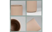 Zahnputzbecher Sana, beige, 8 cm