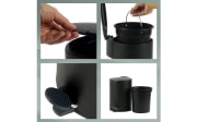 Kosmetikeimer Mats, schwarz, 3 Liter