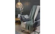 Kaschmir Plaid Yasu Doubleface, grau/silber, 130 x 170 cm