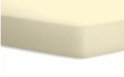 Spannbetttuch Jersey, creme, 100 x 200 cm