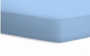 Spannbetttuch Jersey, hellblau, 100 x 200 cm