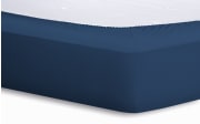 Spannbetttuch Basic, marine, 140 x 200 x 25 cm