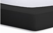 Spannbetttuch Basic, schwarz, 140 x 200 x 25 cm
