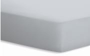 Spannbetttuch Basic, silber, 180 x 200 x 20 cm 
