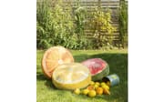 Rundkissen Fruity, rot/grün, 36 cm