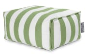Sitzhocker Roll Santorin, grün/weiß, 65 x 35 x 55 cm