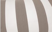 Sitzhocker Roll Santorin, taupe/weiß, 65 x 35 x 55 cm