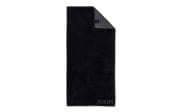 Handtuch Classic Doubleface, Baumwolle, schwarz, 50 x 100 cm