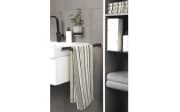 Duschtuch Lifestyle Streifen, kiesel, 70 x 140 cm