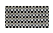 Saunatuch Lifestyle Karo, kiesel, 70 x 180 cm