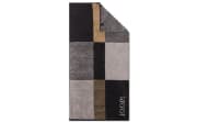 Duschtuch Divided Squares, stein, 80 x 150 cm