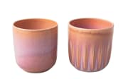Becher-Set Perlemor, coral, 2-teilig
