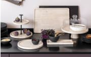 Servierplatte Manufacture Travertine, beige, 25,5 x 10,5 cm