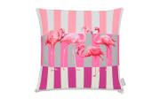 Kissenhülle Outdoor, Motiv Flamingo, pink, 49 x 49 cm