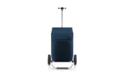 Shopping Trolley, herringbone dark blue, 45 Liter