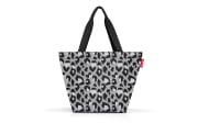 Shopper M, leo nero, 51 x 30,5 cm