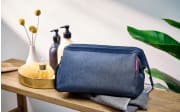 travel cosmetic, herringbone dark blue, 4 l