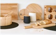 Salatbesteck-Set Gummibaum, natur, 2-teilig