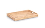 Tablett Gummibaum, natur, 45,7 x 30,5 cm