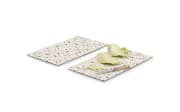 Herdabdeckplatten-Set Terrazzo, bunt, 30 x 52 cm